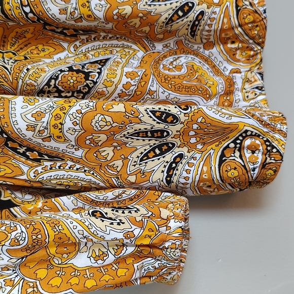 NWT! Michael Kors Floral Paisley Print Peasant Blouse Size Small - Picture 6 of 7
